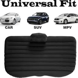 ccmm Universal Black Car Bed With 2Pillows/Air Pump/knozzel For Travel/Camping-66 Universal Polyster Black Car Bed For Travelling/Home/Camping-66 Car Inflatable Bed image 4