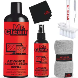 MCP Gadget Cleaner Spray 300ml + 100ml with 2 Microfiber Cloth & Cleaning Brush for Computers, Gaming, Mobiles, Laptops-picture-24