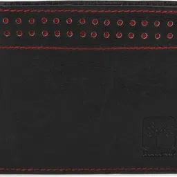 Men Casual Black Genuine Leather Wallet-image-10