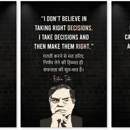 Success & Discipline Poster for Home Office Café Gym Bedroom | Student Workout Motivation 12 x 18 Inch (Pack of 3) Paper Print-image-92