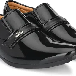 shoe island Premium Patent Leather Shining Party Black Slip-On Formal Oxford Shoes For Men Slip On For Men-picture-13