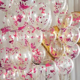 party gliters Solid Glitter Transparent Confetti Balloons For Balloon Garland Birthday Anniversary Balloon-picture-48