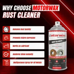 motorwax Rust Cleaner - Powerful Rust Remover & Surface Restorer for Metal Rust Removal Aerosol Spray image 4