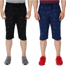 feel track Printed Men Three Fourths image 1