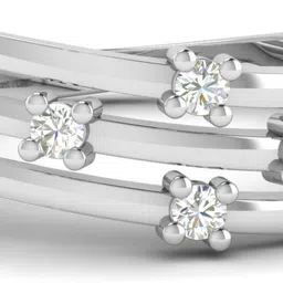 avsar Tejal 14kt Cubic Zirconia White Gold ring image 4