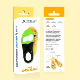 aalayam archcare insole Kids Insole Gel Arch Orthotic Shoe Insole image 3