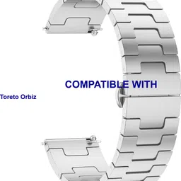 ACM WSM37Y22SL5045 Watch Strap Metal Steel Belt 22mm for Toreto Orbiz Smartwatch Silver Smart Watch Strap-picture-26
