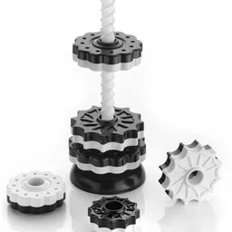 glenston Ndew Baby Spinning Stacking Toy,black & white Tower Ring Stacker Toy image 5