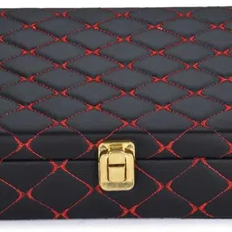 grott 9 Slots Black Orange Watch Boox Watch Box image 1