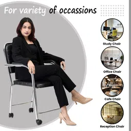 goyalson Leatherette Office Visitor Chair image 4