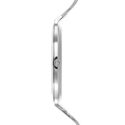 Obaku Men Black Brass Dial & Silver Toned Bracelet Style Straps Analogue Watch V253GXCBMC image 3