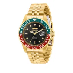 Invicta Men Gold-Plated Stainless Steel Bracelet Style Straps Analogue Watch 36041 image 1