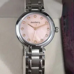 DressBerry Women Embellished Dial & Stainless Steel Bracelet Style Straps Analogue Watch DB 502 ROSE GOLD-picture-20