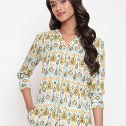SAVI Ethnic Motif Printed Top-picture-29