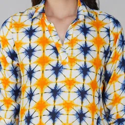 KALINI Geometric Print Shirt Style Top image 2