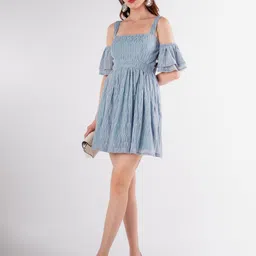 Stylecast X Hersheinbox Off-Shoulder Lace A-Line Mini Dress-image-92