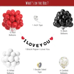 tejal trader Birthday Balloons for Decoration 35Pcs Happy Birthday Decoration Items Kit image 2