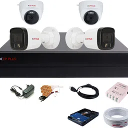 CP PLUS 4 Channel HD DVR 1080P,Color Nightvision Audio 2.4MP Outdoor & Indoor Cameras,10 Security Camera-picture-16