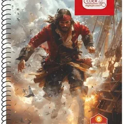 first click A4 SPIRAL NOTEBOOK 6-in-1 Multi Subject NOTE BOOK A4 Notebook Both Side Ruled 202 Pages-picture-15