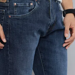 levi's 517 Men Boot-Leg Mid Rise Dark Blue Jeans image 4