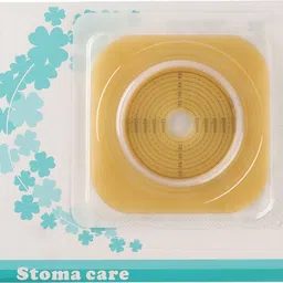 bao health Flat Skin Barrier with Flange (Base Plate) 50mm (3015 001) ( PACK OF 5) Hydrocolloid Medical Dressing image 2