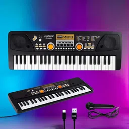 just97 49-Keys Musical Piano with Mic for Kids Analog Portable Keyboard For Kids_A399-picture-17