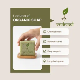 vedmool Aloevera Bathing Bar | Hydrating Body Soap (Pack of 03) image 4