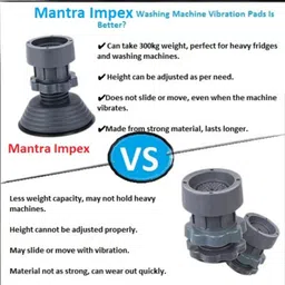 trollies Washing Machine, Refrigerator, Air Cooler Material Rubber, Plastic, Plated, Polyester, Plush image 2