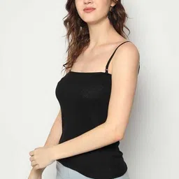 kexcart Women Black Camisole image 3