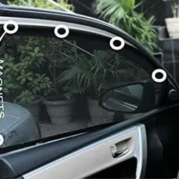 harkrish Rear Window, Side Window Sun Shade For Tata Zest image 2