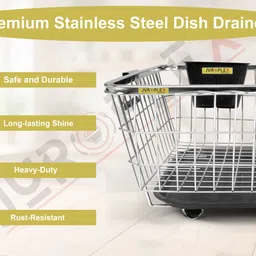 juroplex Dish Drainer Kitchen Rack 002 Steel image 4
