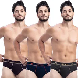 milton Pack of 3 Solid Men Brief-picture-10