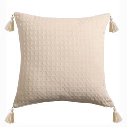 kushadri Ivory Cotton Abstract 24x24 inches Cushion Covers (Pack of 2) image 3