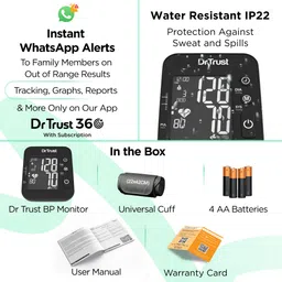 Dr Trust USA Intellitrack 132 Dual Talking Digital Blood Pressure BP Machine Bp Monitor image 5