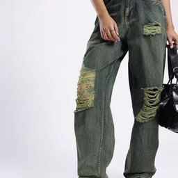 glitchez Women Regular High Rise Blue Jeans-picture-12