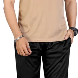 linsor fashion Men Night Suit Set Black Striped-picture-18