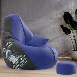 beannie 4XL Premium, Designer - Snooze Squad Theme-Googled Symptom - Printed Teardrop Bean BagWith Bean Filling-picture-17