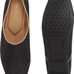 fausto Festive Ethnic Half Cut Juttis for Wedding|Traditional Kurtas & Sherwani Shoe Mojaris For Men image 4