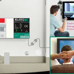 euro EVP63F 63 Amps Automatic Over/Under Voltage Protector - Auto Fault Recovery Voltage Guard image 3