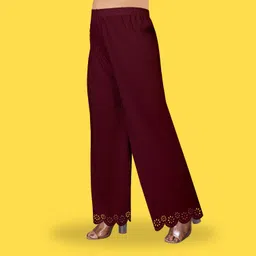 kiran impex Pack of 3 Women Straight Fit Multicolor Lycra Blend Trousers image 3