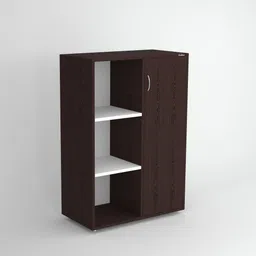 anikaa Storm Engineered Wood Semi-Open Book Shelf image 5