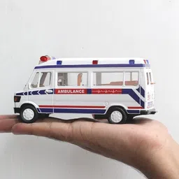 zokato Ambulance Openable tail gate Detachable Stretcher (White, Pack of: 1) image 5