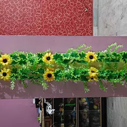 kingstyle impex Artificial Flowers Home Decoration Vine Creepers Plant Wall Hanging Chain 1730I Multicolor Sunflower Artificial Flower image 3