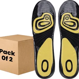 Dual Gel Insoles Anti-Microbial For Men – 1 Pair (Pack of 2) Gel Full Length Regular Shoe Insole-image-64