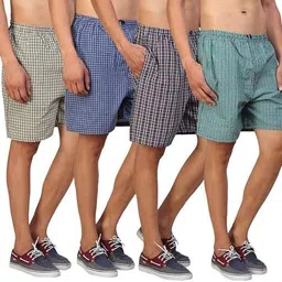 digital shopee Pack of 4 Printed Men Boxer image 2