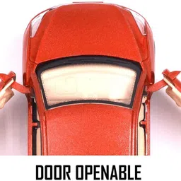 sarasi Brilleo Car Toy For Kids, Pull Back Action [Pack 1, Red] image 3