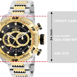 invicta Speedway Chronograph Black Dial Quartz Analog Watch - For Men 25481 image 4