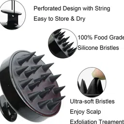 froxy carts Hair Scalp Massager Shampoo Brush Soft Silicone Bristles Care For The Scalp image 3