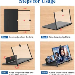 AKMOR 8 inch 3d hd mobile screen glass magnifier Screen Expander Phone image 4