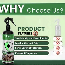 dms hub Bed Bug Killer Spray, Natural, Herbal Insect Repellent Pet Safe, Kid Safe image 4